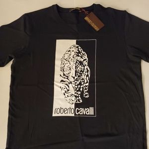 Roberto Cavalli Men's Leopard Graphic T-shirt
